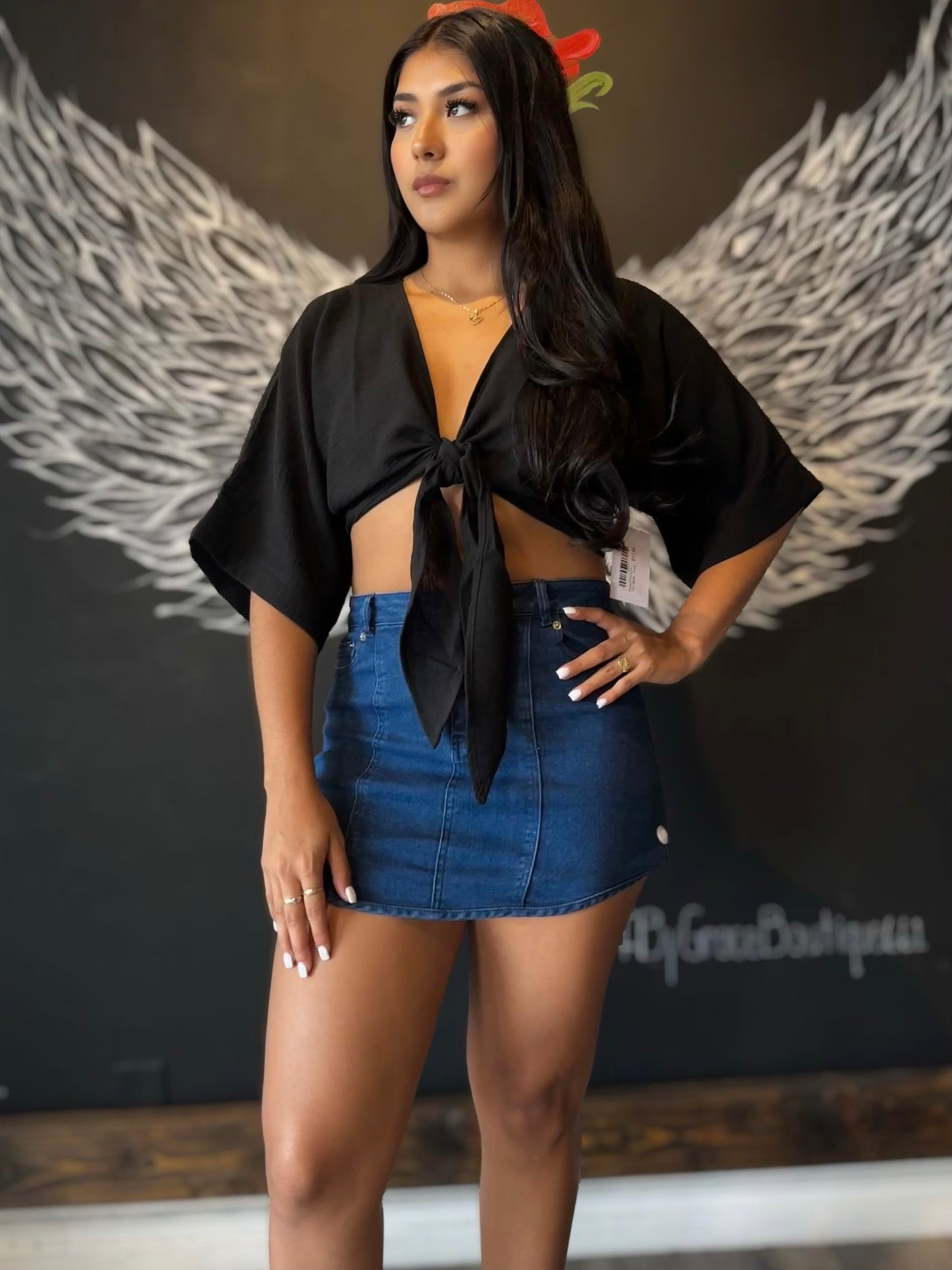 Naomi Front-Tie Top