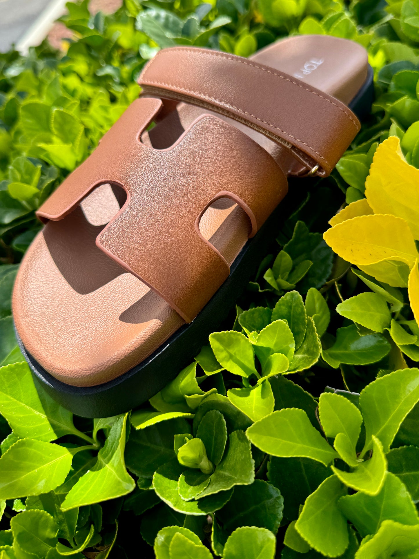 Lyon Cutout Open Toe Slides