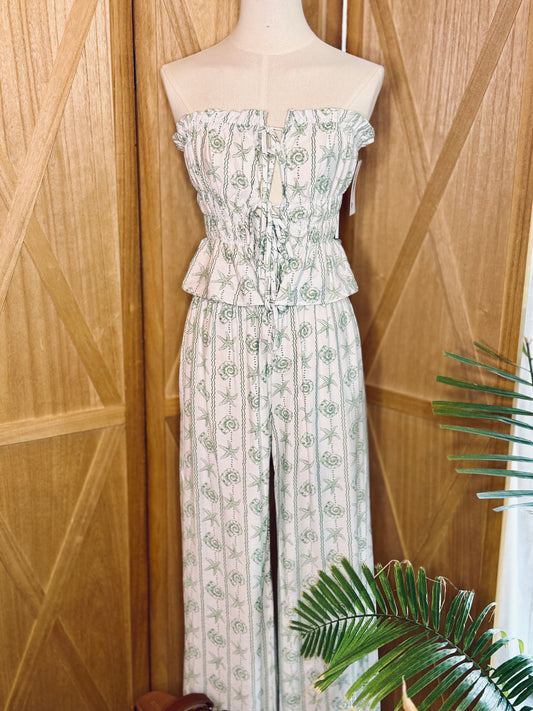 Shelley Tube Top & Wide Leg Pants Set