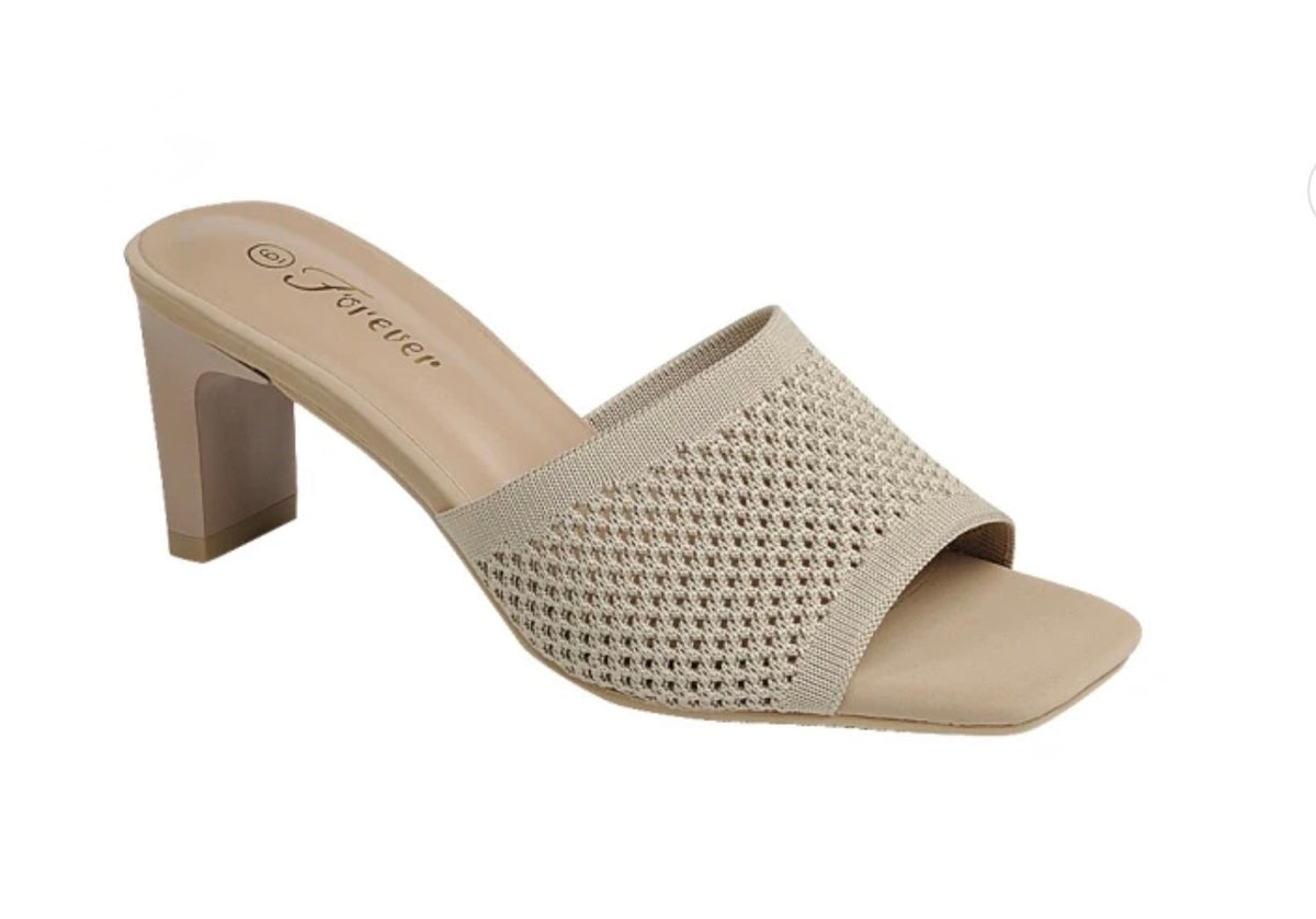 Dignify Open Toe Mule Heel