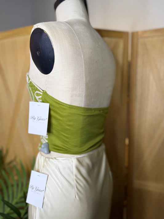 Nicole Crochet Triangle Strapless Top