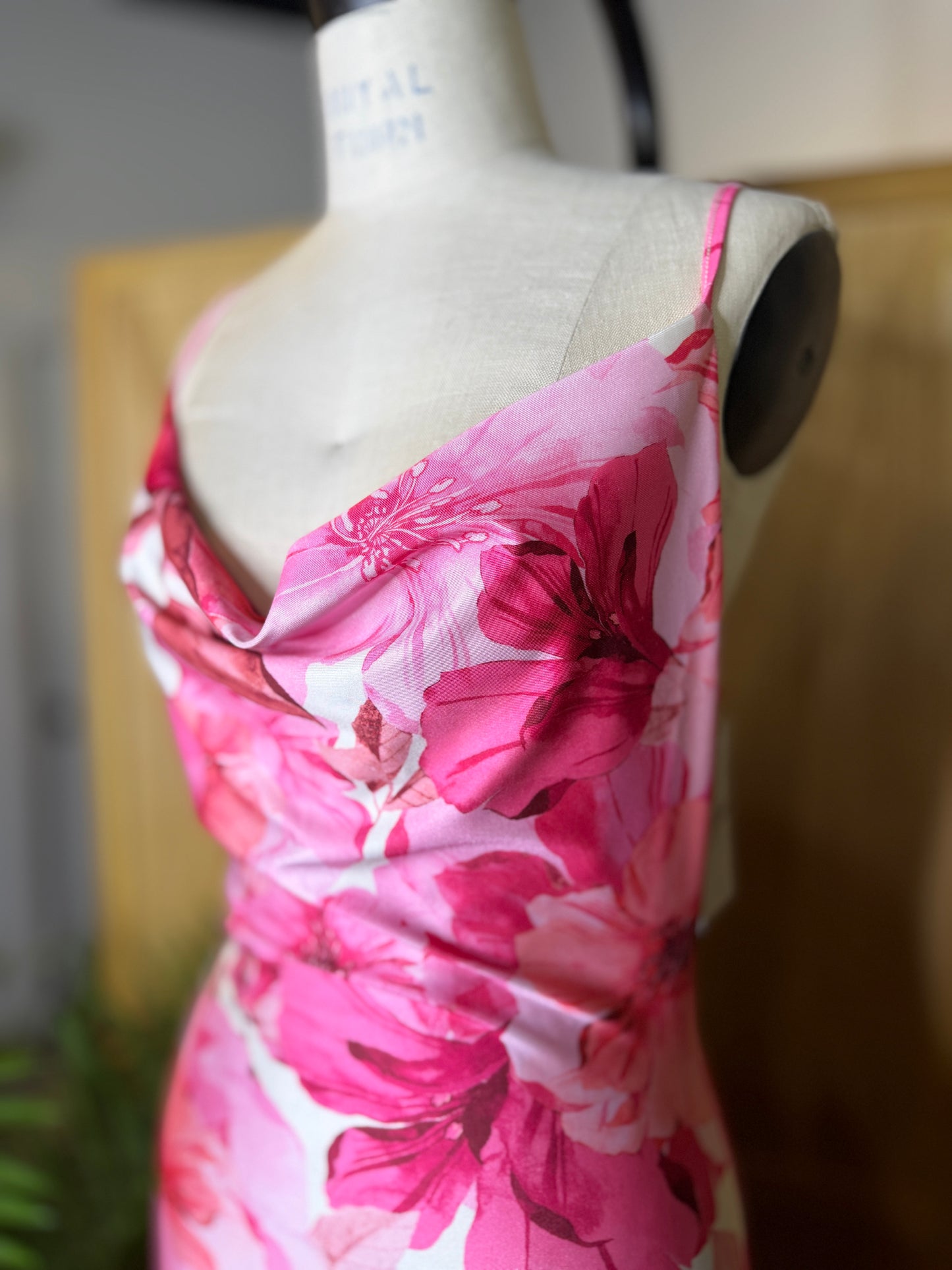 Kiki Floral Cowl Neck Dress