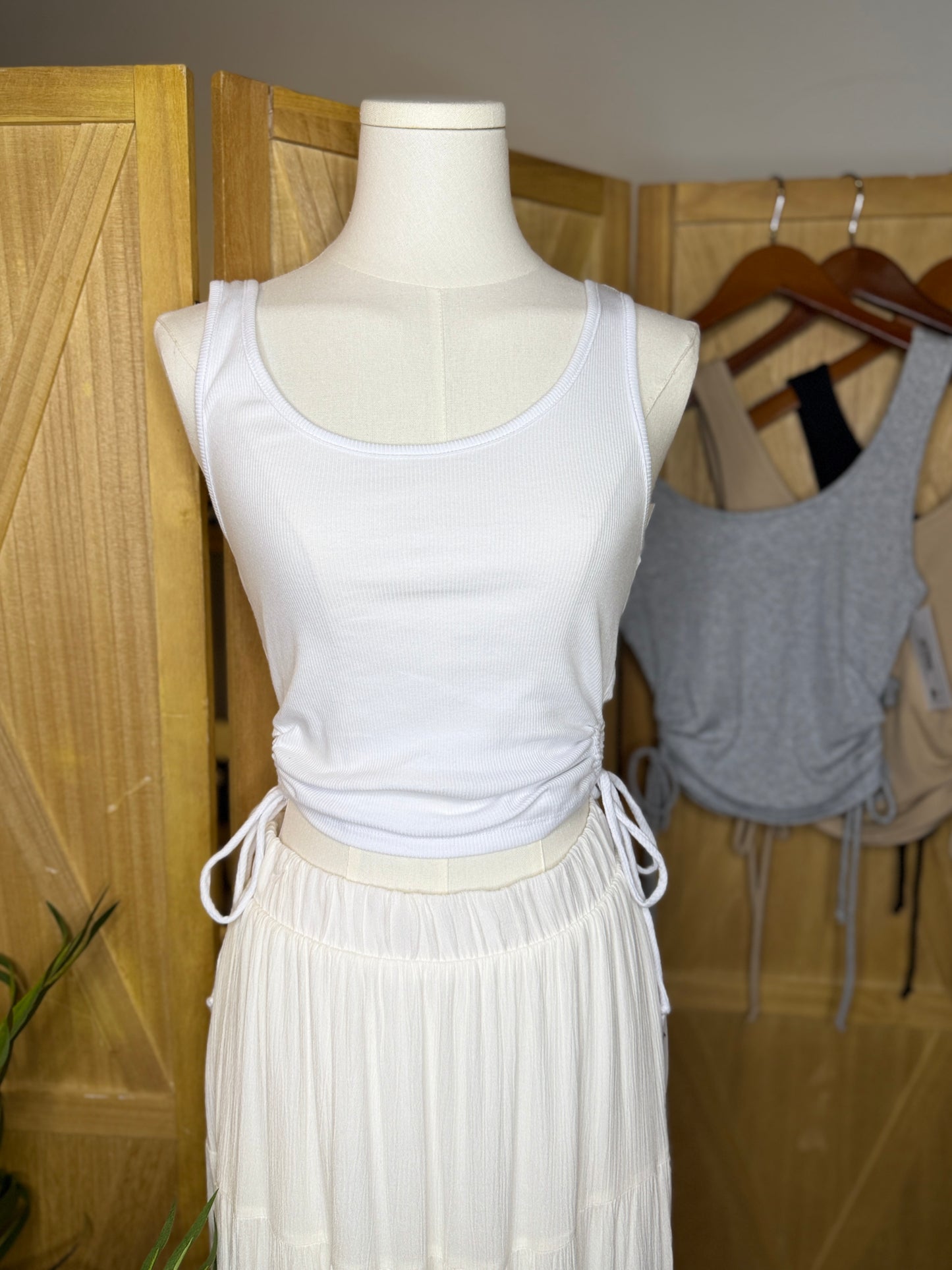 Callie Side Ruching Tank Top