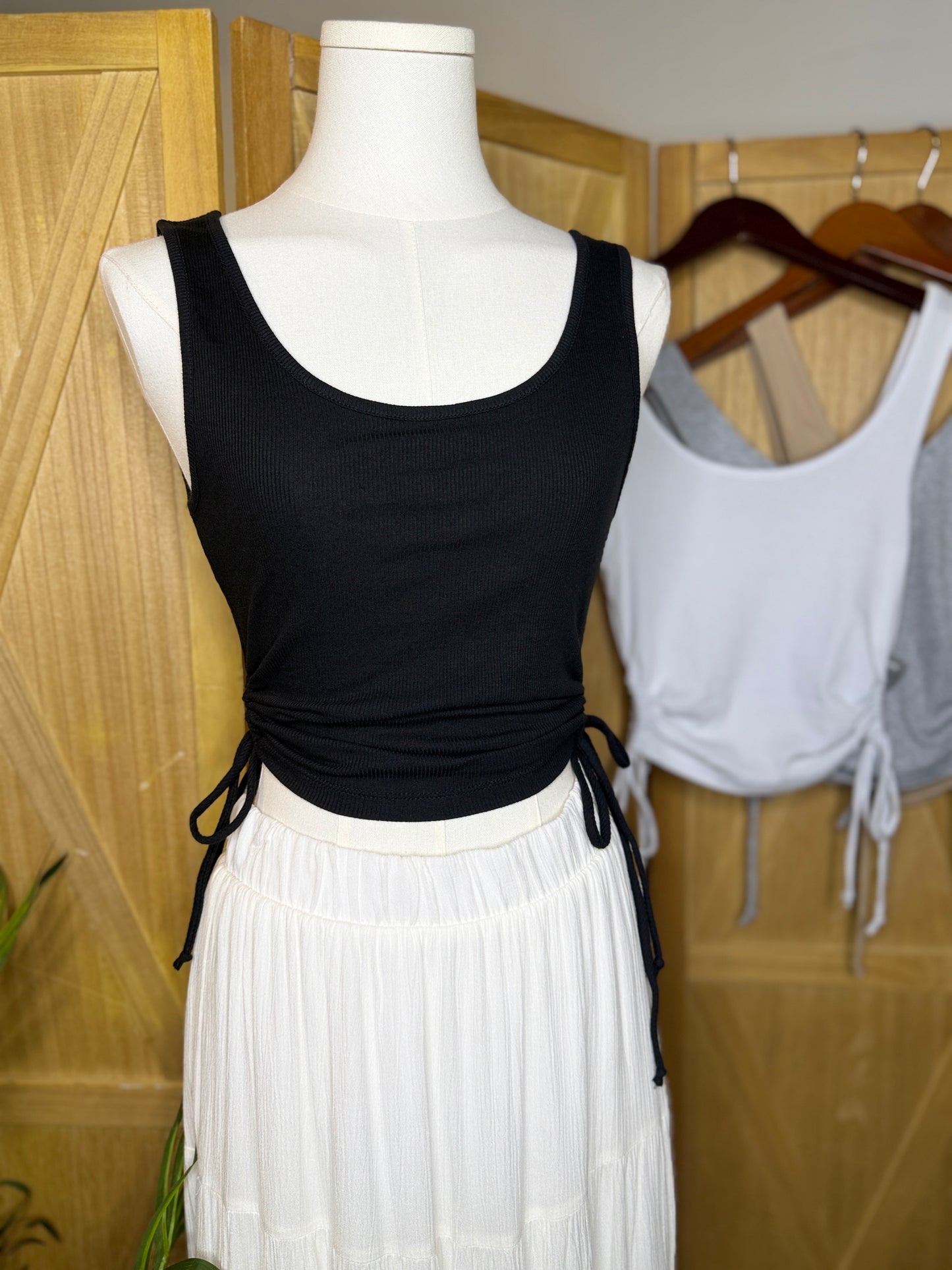 Callie Side Ruching Tank Top