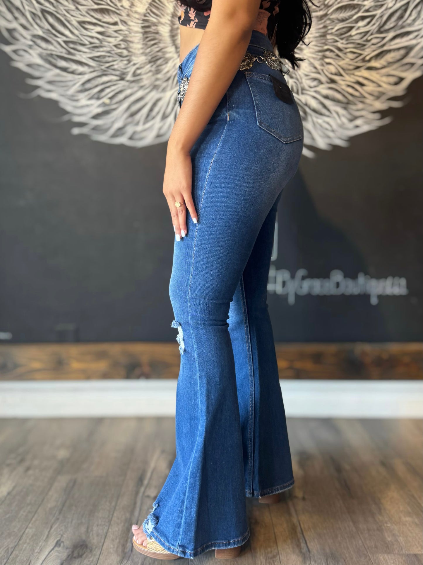 Cece High-Rise Stretchy Flare Jeans