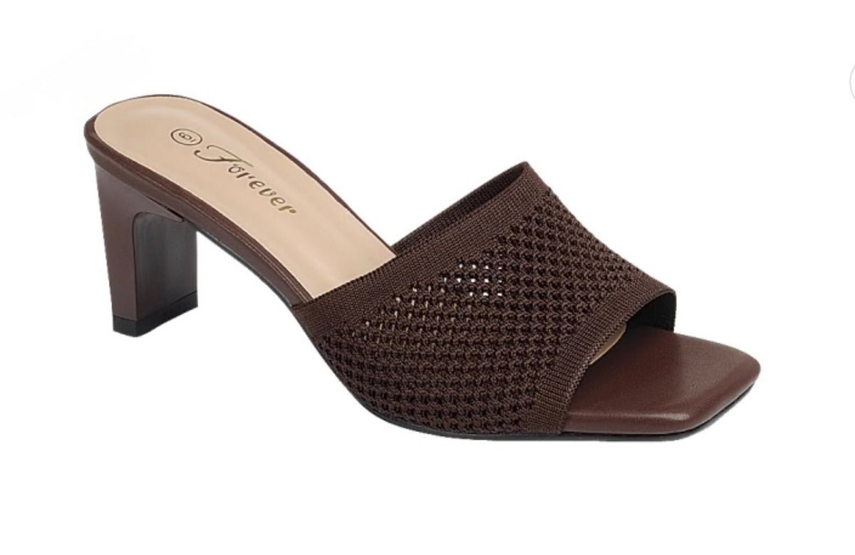Dignify Open Toe Mule Heel