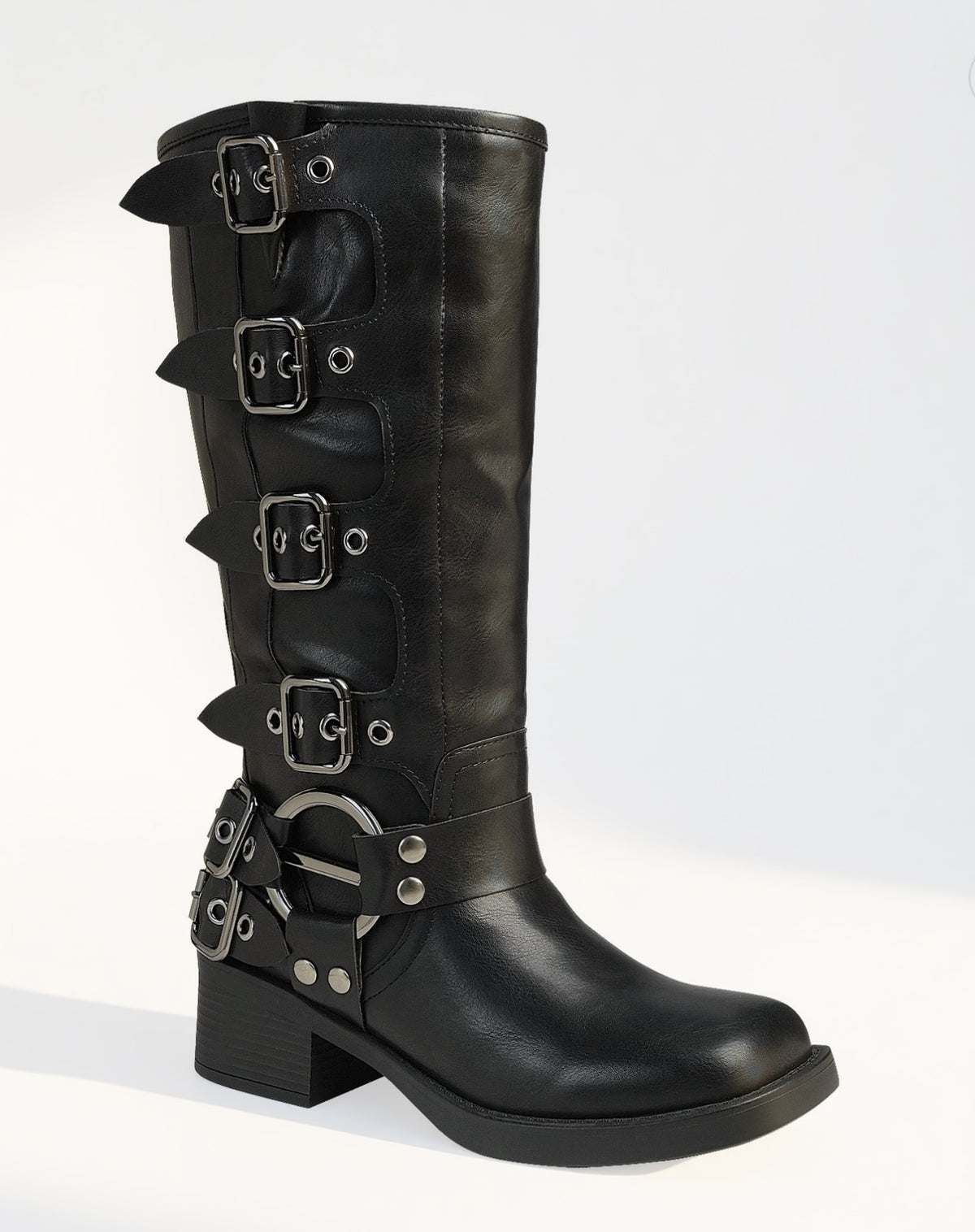 Ivanka Buckle Moto Boot