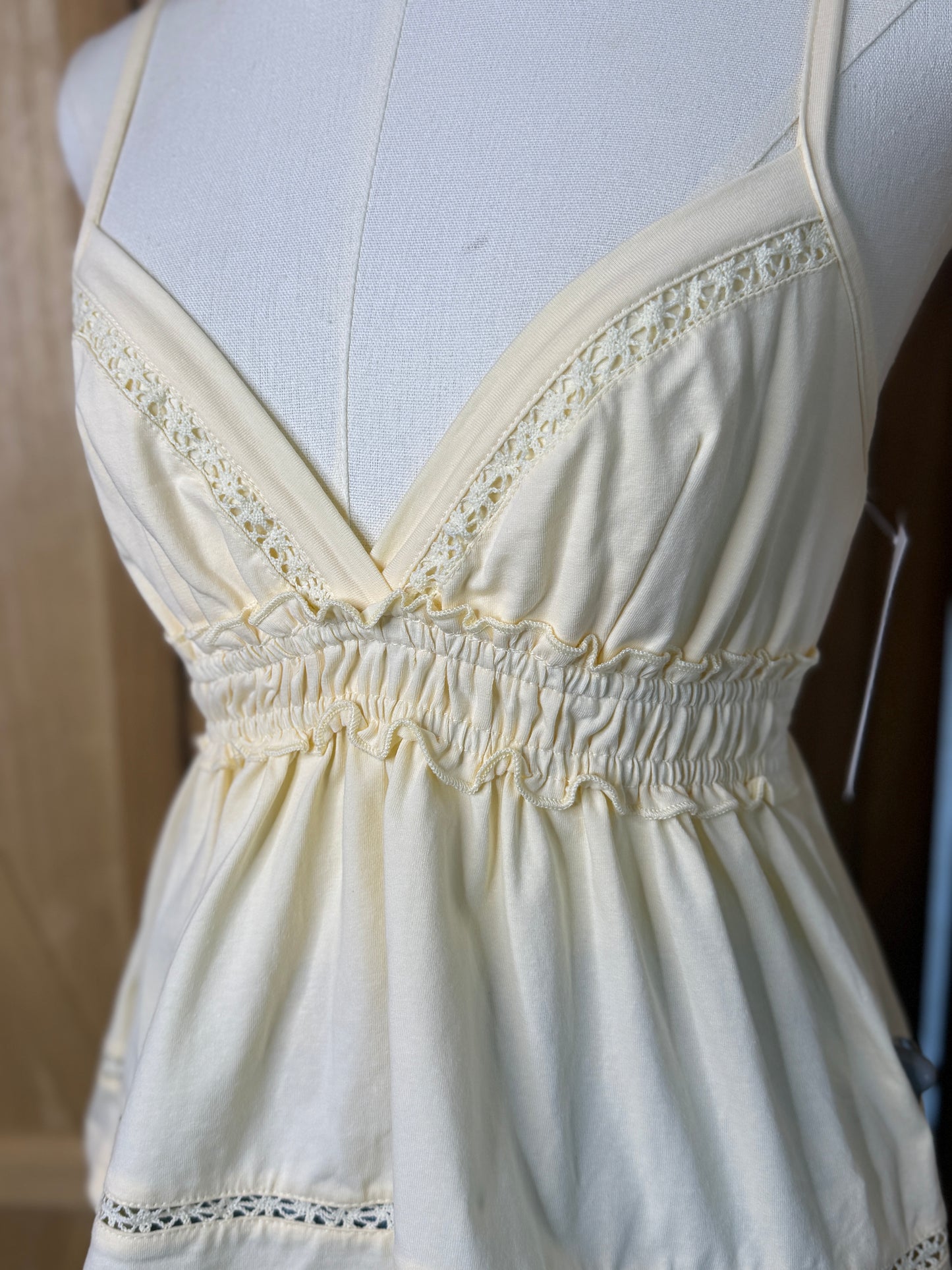 Annalise Lace Trim Babydoll Top