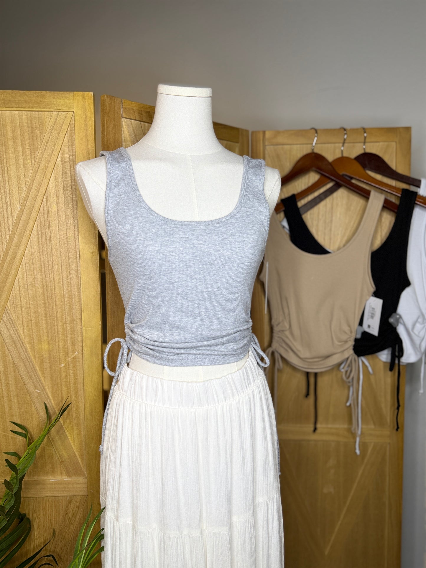 Callie Side Ruching Tank Top
