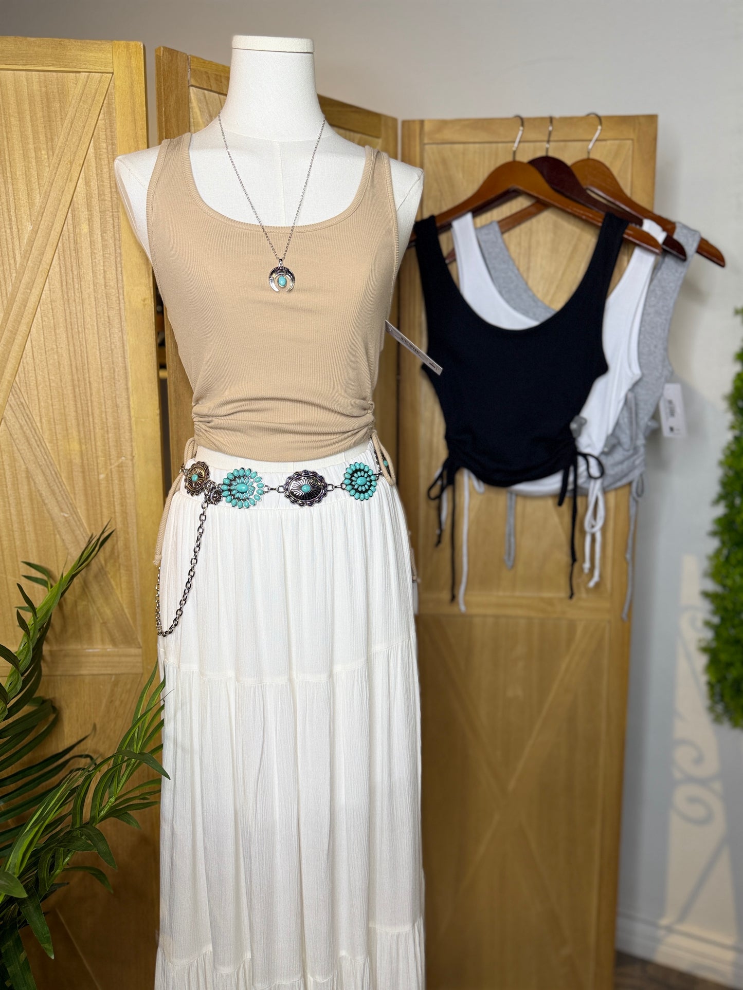 Callie Side Ruching Tank Top
