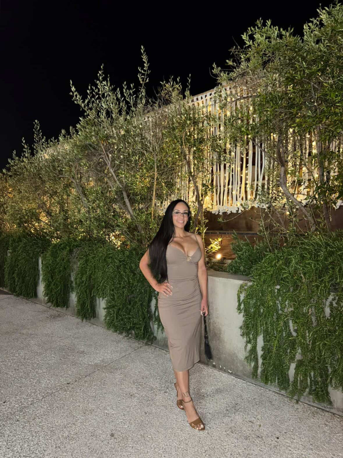 Kehlani V-Neck A Line Dress