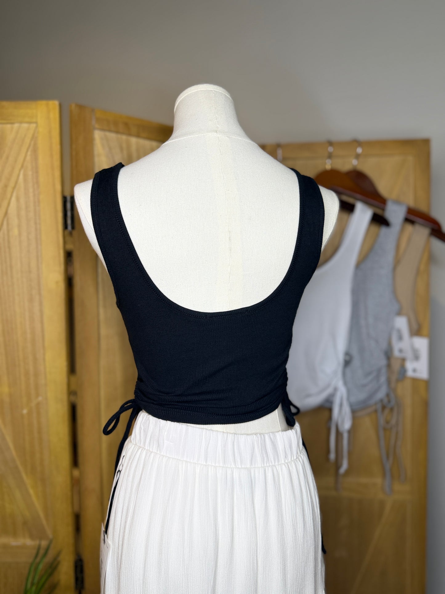 Callie Side Ruching Tank Top