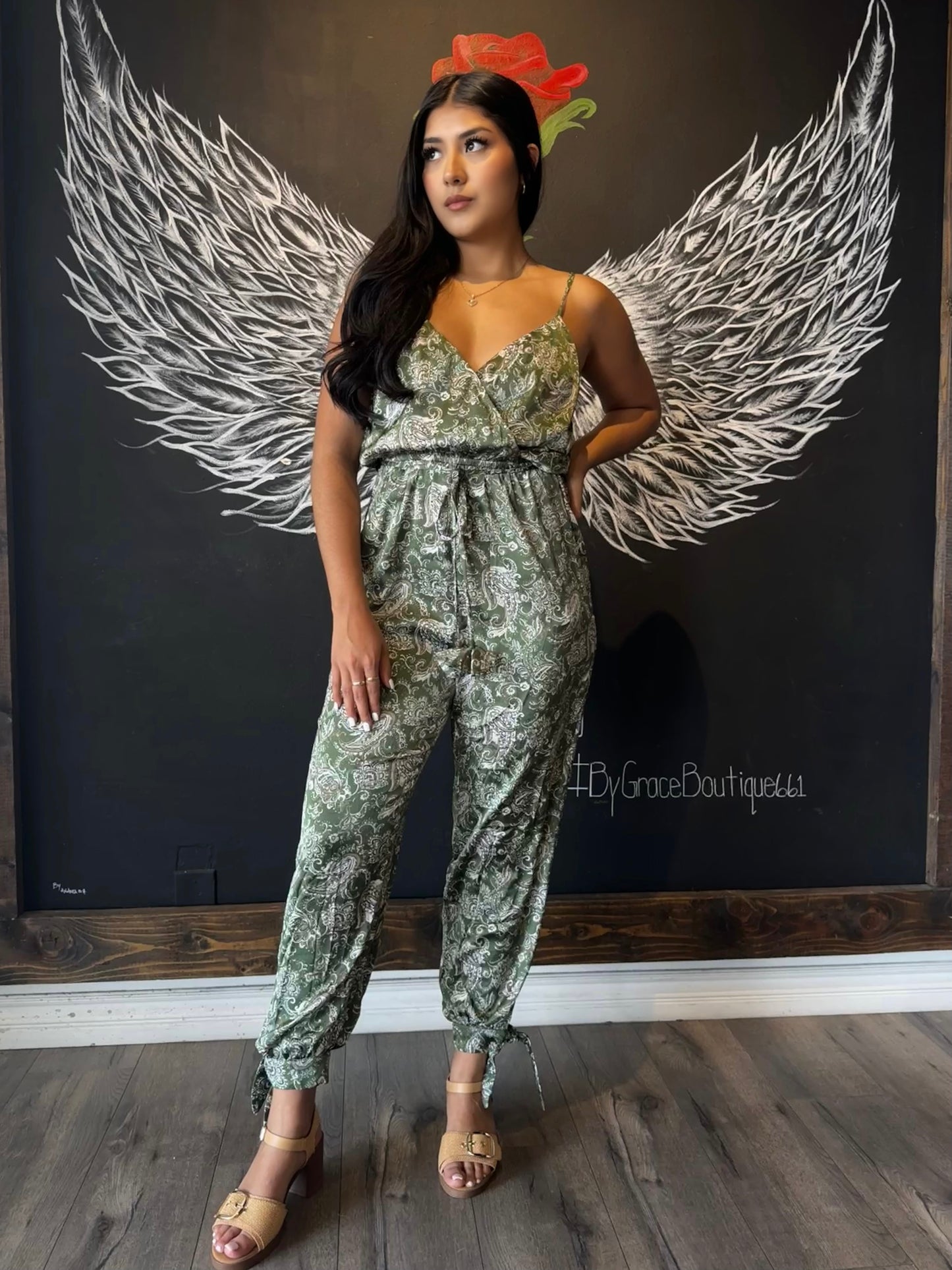 Arabella Silk Thin Strap Jumpsuit