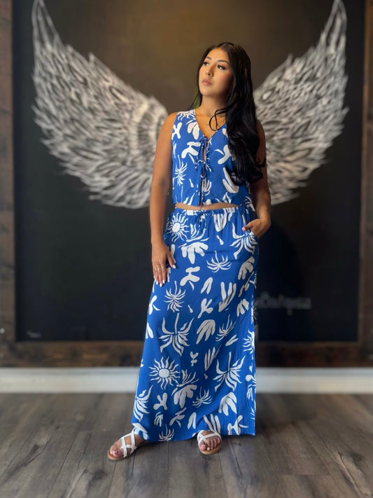 Astra High Waist Maxi Skirt